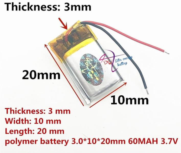 4 Unidades Bateria 3.7v 60mah Caneta Bluetooth Fones Óculo 4 Unidades Bateria 3.7v 60mah Caneta Bluetooth Fones Óculo