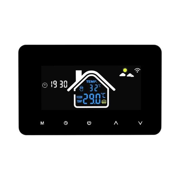 Termostato Inteligente WiFi Com Display LCD Para Aquecimento De Piso Elétrico Compatível Com Tuya