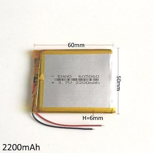 Bateria Para Gps.aquarius 7 Pol 3,7v Com 2200 Mah