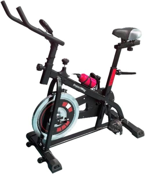 Bicicleta Ergométrica Spinning Profissional Mecânica 8 Kg Suporta 120 Kg Importway Iwbes8 Vermelho