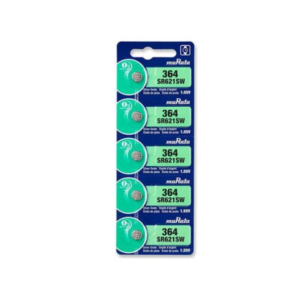 Bateria Relógio 364 SR621SW Murata Cartela c/ 5 Un Bateria Relógio 364 SR621SW Murata Cartela c/ 5 Un