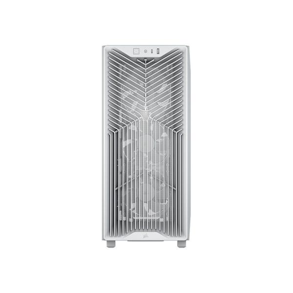 Gabinete Gamer Corsair 3200D RS, Mid-Tower, Performance, Lateral em Vidro Temperado, Branco - CC-9011335-WW