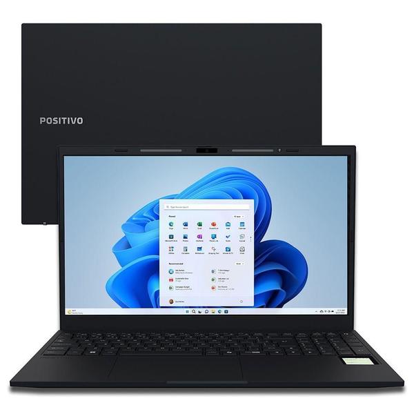 Notebook Positivo Vision R15M Ryzen 3 7330U 8GB 256GB SSD 15.6 Pol FHD IPS Preto