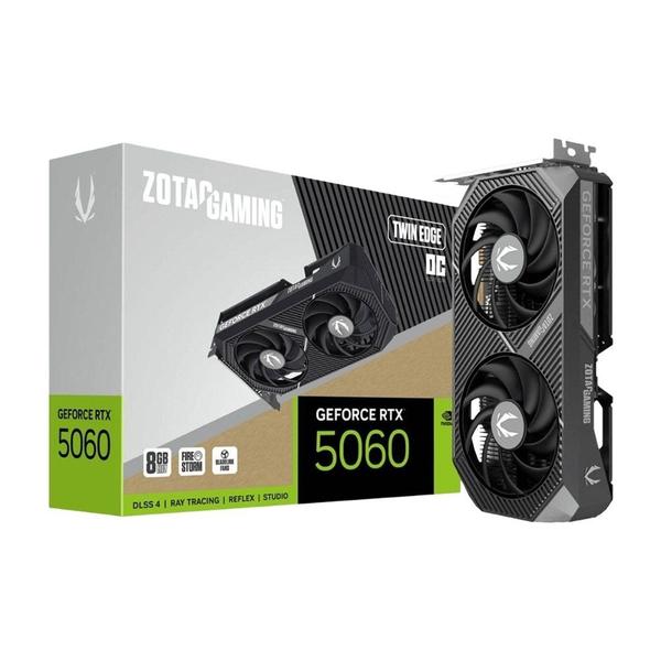 Placa de Vídeo Zotac RTX 5060 8GB GDDR7 Twin Edge ZT-B50600H-10M