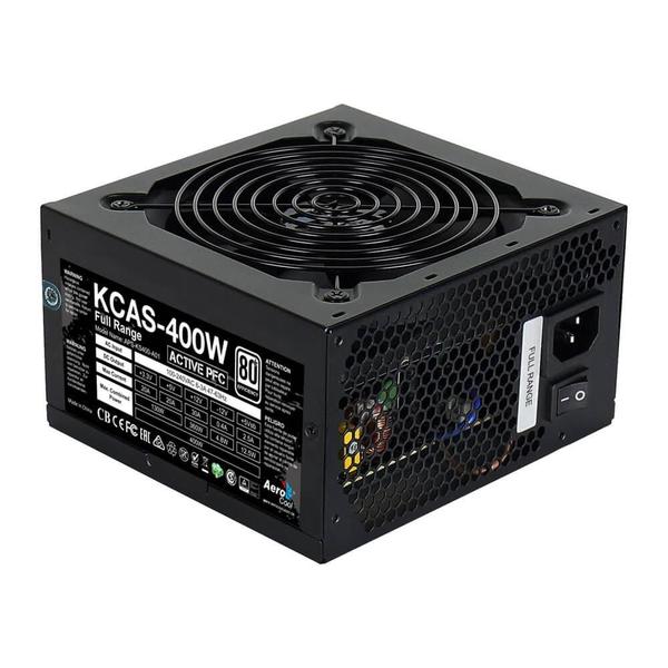 Fonte 400W Reais ATX Aerocool KCAS 80 Plus White 64901