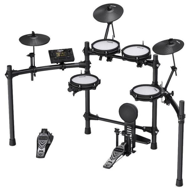 Bateria Eletrônica NUX DM210 Kit Completo Com Banco E Baquetas