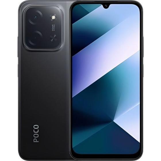 celulares baratos Xiaomi Poco C85 256GB 8GB Preto 4G com Performance Estável e Rápida