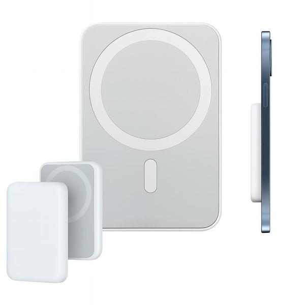 Carregador Portátil Magnético Conexão Carrega por Indução 5000mah