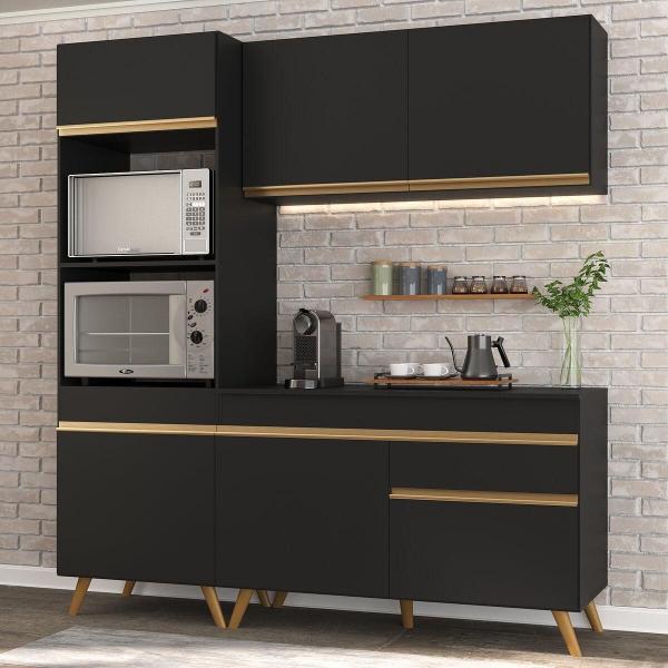 Cozinha Completa Compacta Armário Balcão FL3694 Multimóveis