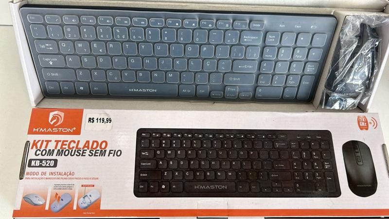 Kit Teclado com Mouse sem Fio