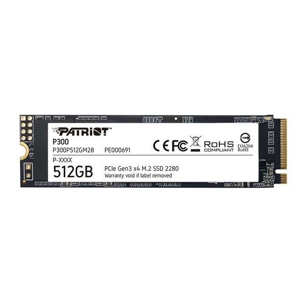 Ssd 512gb patriot p300 m.2 2280 nvme pcie gen3 x4 p300p512gm28 Ssd 512gb patriot p300 m.2 2280 nvme pcie gen3 x4 p300p512gm28