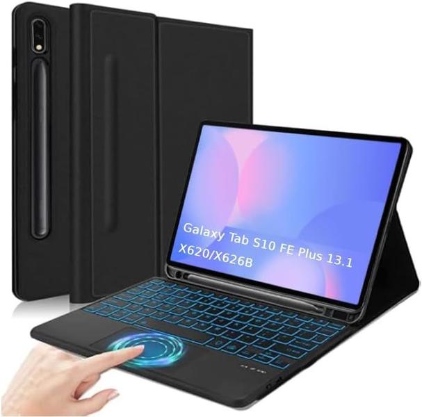 Capa Com Teclado Bluetooth E Mouse Compatível iPad 11 Geração 2025 (A16) 10th de 10,9" 11 Pol 2025 Modelo 304