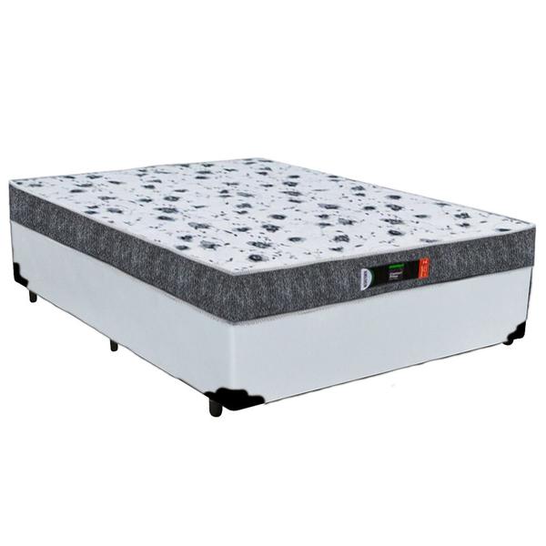 Cama Box Casal + Colchão Casal Ortopédico Resistente Pró D28 Prime Colchões 48x138x188 Branco Cama Box Casal + Colchão Casal Ortopédico Resistente Pró D28 Prime Colchões 48x138x188 Branco