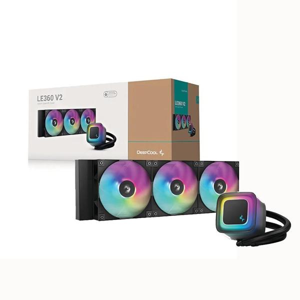 Water Cooler Deepcool Le 360 V2 Rgb 360Mm Intel-Amd Preto R-Le360-Bkammc-G-2