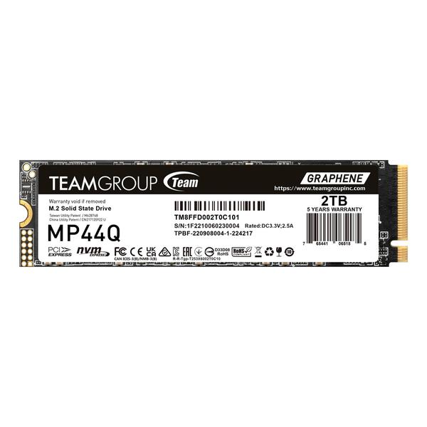 SSD TEAMGROUP MP44Q 2TB M.2 NVMe PCIe 4.0 - 2280 SSD TEAMGROUP MP44Q 2TB M.2 NVMe PCIe 4.0 - 2280
