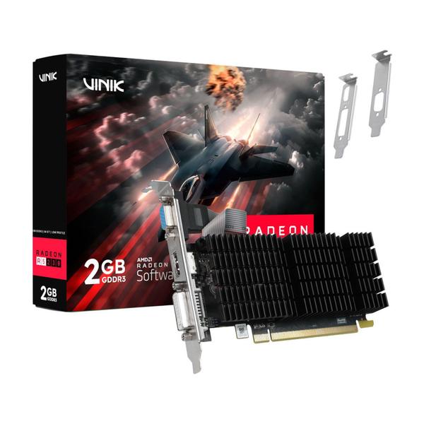 Placa de Video Radeon R5 230 2GB DDR3 64 Bit Low Profile - GPUVKR52302GBH3 - VINIK