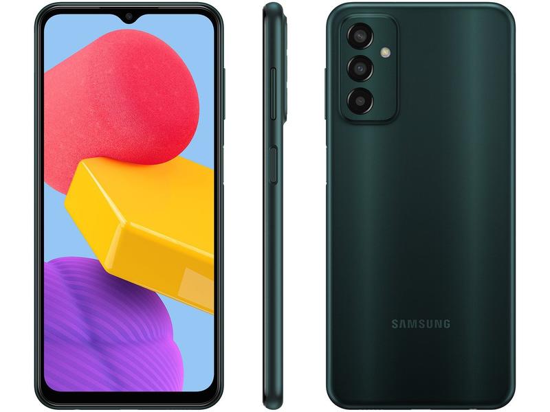 Smartphone Samsung Galaxy M13 128GB Verde 4G Octa-Core 4GB RAM 6,6” Câm. Tripla + Selfie 8M