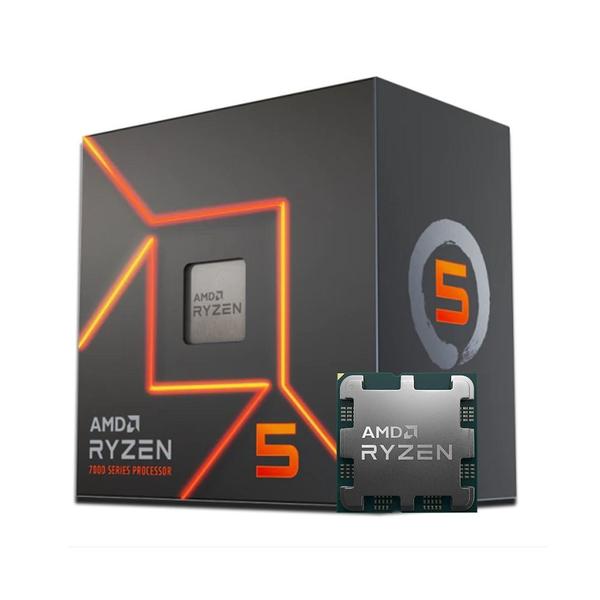 Processador AMD Ryzen 5 7600 AM5 3.8GHz 5.1GHz Turbo 32MB Cache Wraith Stealth 100100001015BOX