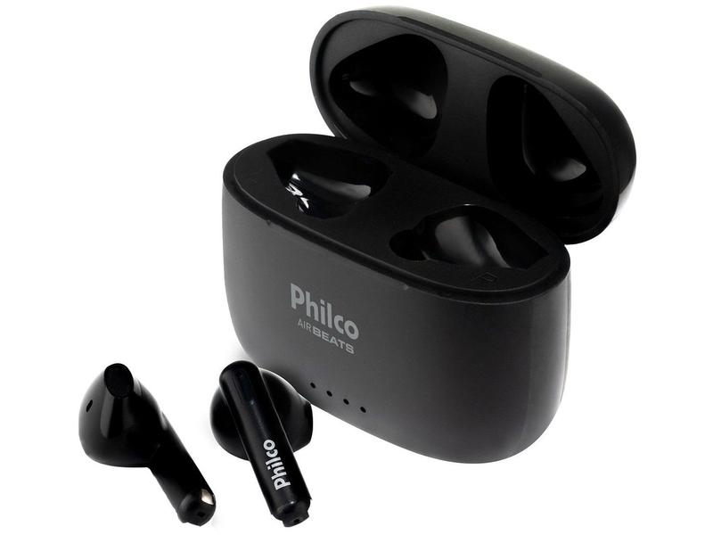 Fone de Ouvido Bluetooth Esportivo Air Beats Intra-auricular com Microfone Preto