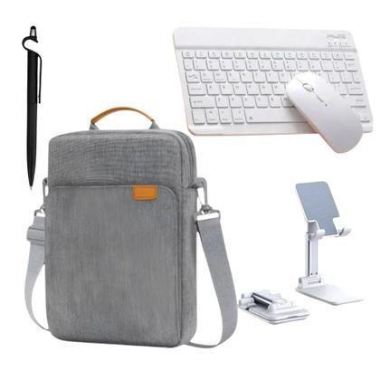 Kit Case Bag Premium + Teclado para Lenovo Idea Tab de 11 Tab M11 Tab K11 LTE 2024 Galaxy Tab A9+ A9 Plus 11" SM-X210/X