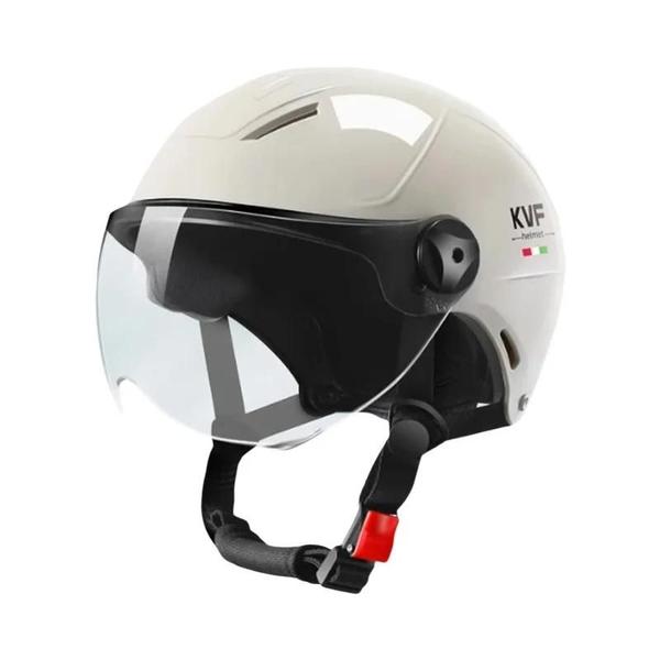 Capacete De Moto Unissex Aberto Com Óculos De Proteção Para Moto Elétrica, Carro, Scooter E