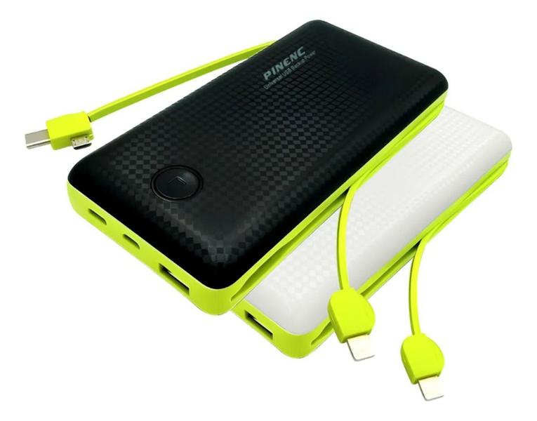 Power Bank 20000mah Carregador Portatil Cabos Integrados 22w