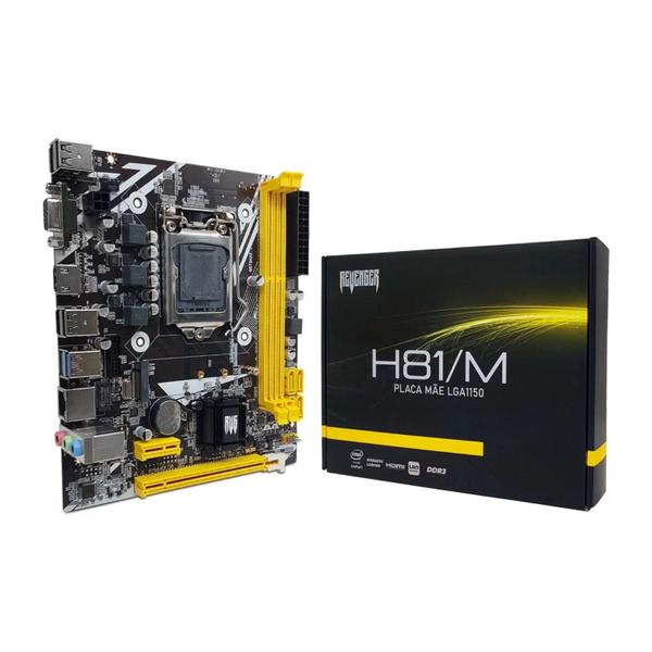 Placa Mae H81 Knup Revenger LGA1150 DDR3 HDMI VGA G-H81/M