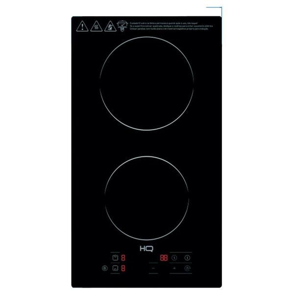 Cooktop De Indução Embutir HQ 2 Bocas Painel Touch 3500W Preto HQ-IDE3502 220V
