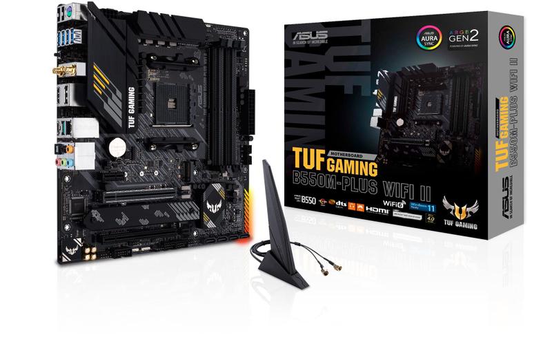 Placa-mãe ASUS TUF GAMING B550M-PLUS WiFi II AMD AM4