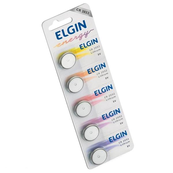5x Bateria Moeda Cr2032 Elgin Lithium 3v 5x Bateria Moeda Cr2032 Elgin Lithium 3v