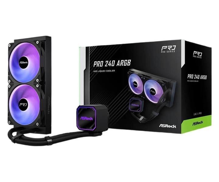 Water Cooler ASROCK PRO 240 ARGB Preto 240MM
