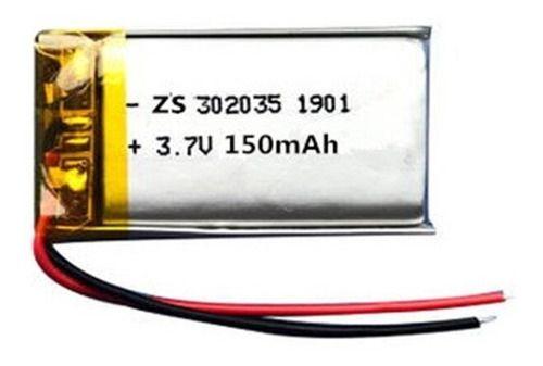 Bateria 3.7v 150 Mah 3mm X20mm X35mm 2 Fios 302035