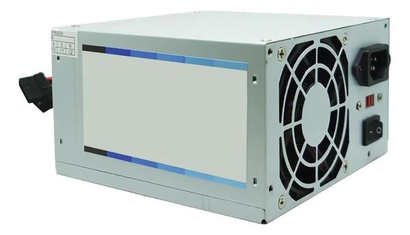 Fonte Pc Atx 200W Reais Real Silenciosa com Cabo de Força No