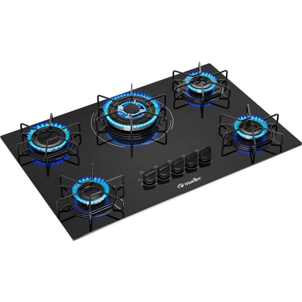 Cooktop Mueller MCGSBC 5 Bocas a Gás Tripla Chama Bivolt - 610003614