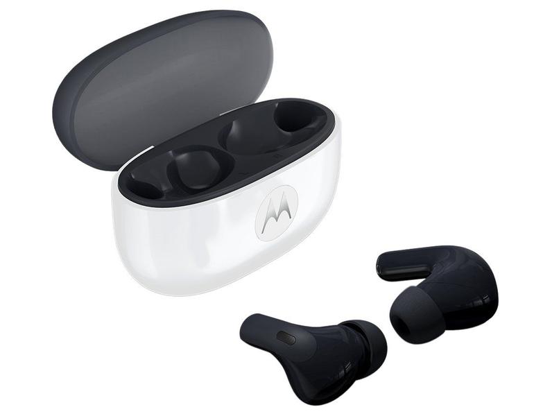Fone de Ouvido Bluetooth Motorola Moto Buds 2 com Microfone com Cancelamento de Ruído Intra-auricular True Wireless Preto Fone de Ouvido Bluetooth Motorola Moto Buds 2 com Microfone com Cancelamento de Ruído Intra-auricular True Wireless Preto