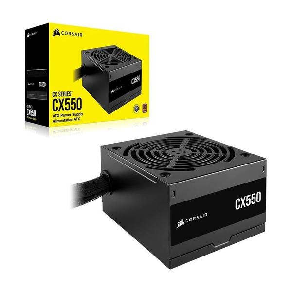 Fonte Corsair Cx Series Cx550 Atx 2.4 550w Pfc Ativo 80 Plus Bronze Sem Cabo Cp-9020277-br