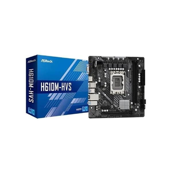 Placa-Mãe ASRock H610M-HVS/M.2 R2.0 DDR4 LGA 1700 HDMI VGA