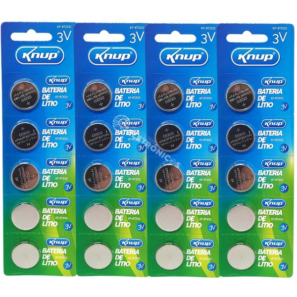 20 Bateria Cr2032 3v Lithium Durável E Seguro KPBT2032
