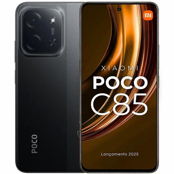 Smartphone POCO C85 128GB Tela 6,9 120Hz Bateria 6000mAh Câmera 50MP IP64