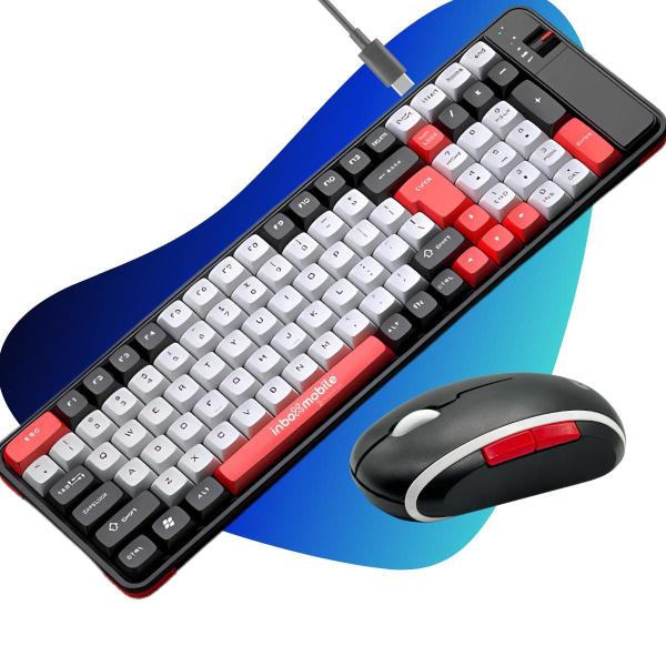 Kit Teclado E Mouse Sem Fio Bluetooth Wireless Recarregável