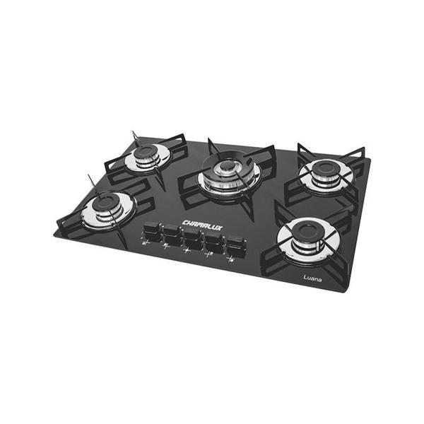Fogao Cooktop 5 Bocas Tripla Chama - CHAMALUX