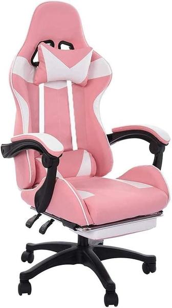 Cadeira Gamer Ergonômica Reclinável Giratória Confortável Com Apoio de Pe