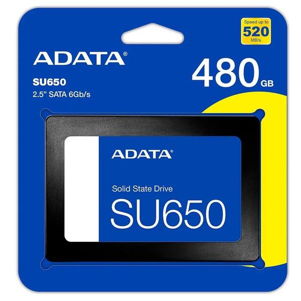 SSD Adata 480GB Su650 2.5 Sata 3 - Asu650ss-480gt-r