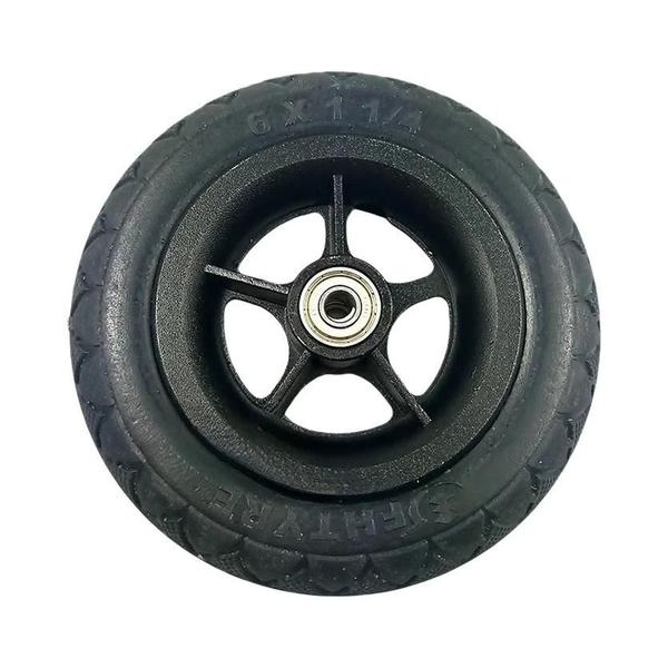 Pneu Sólido Pneumático De 6 Polegadas (150MM) Para Moto E Scooter Com Cubo E Câmara De Ar Elétrica