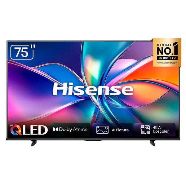 Smart TV Hisense HI-QLED 4K 75" polegadas com Processador AI, Dolby Atmos e Compatibilidade Alexa - 75Q6QVV