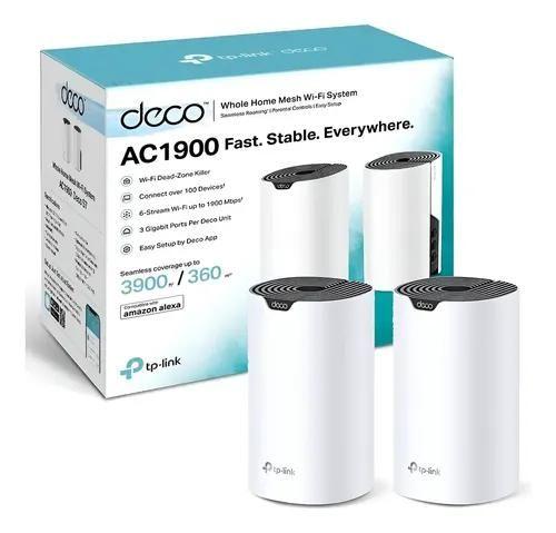 Roteador Wi-Fi Mesh TP-Link Deco S7 AC1900 Kit 2 Unidades