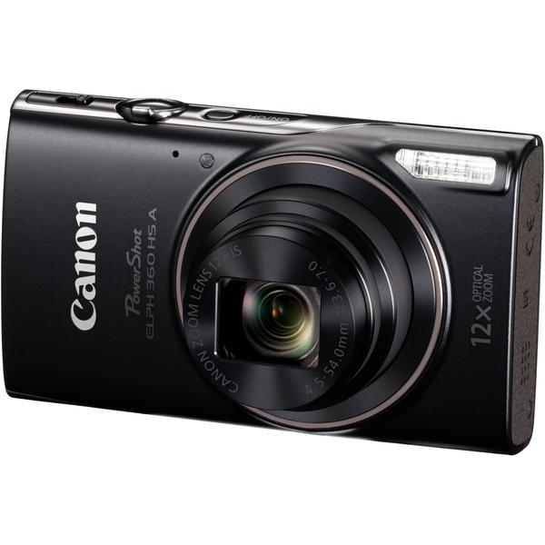 Câmera Digital Compacta com Zoom Óptico 20.2MP Canon PowerShot ELPH 360 HS A