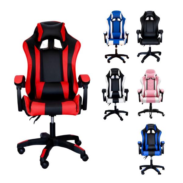Cadeira Gamer Profissional C7 Neo Comfort Ergonômica Reclinável Base giratória Apoio Lombar Resistente Home Office Setup Escritório