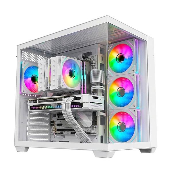 Gabinete gamer atx aquario k-mex ghost shark cg-w1l7 s/ fan