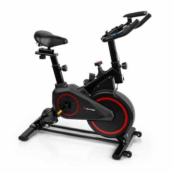 Bicicleta Spinning Ergométrica EvoPro Profissional Inércia Suporta até 130kg